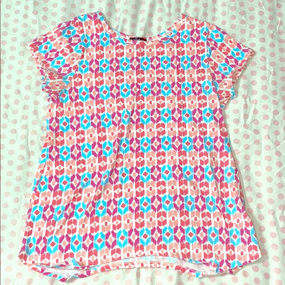 Jordache Abstract Design Short-sleeve Top